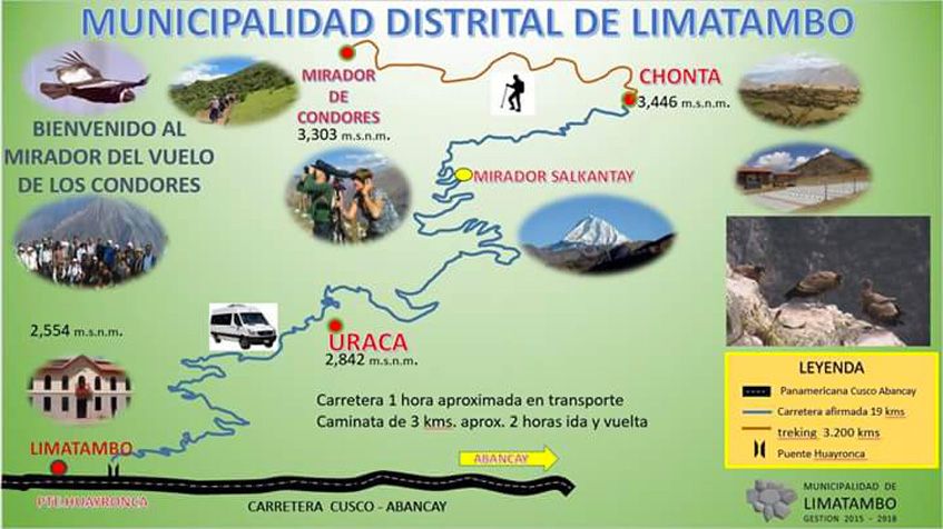 Chonta Limatambo Condor Sighting Map